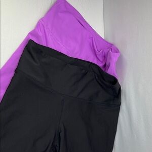Old Navy Purple and Black Bike Shorts